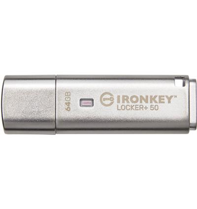 KINGSTON 64GB IronKey Locker+ 50 USB 3.2