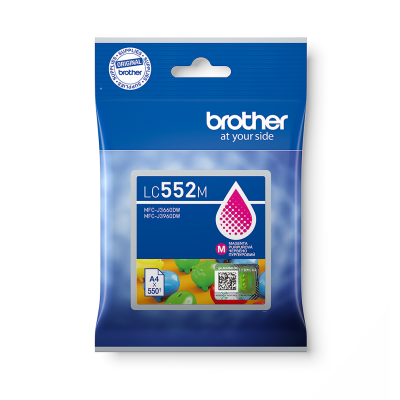 Brother LC-552M purpurová atramentová kazeta
