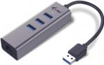 i-tec USB 3.0 Metal HUB 3 Port + Gigabit Ethernet adaptér